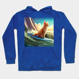 Surfin cat Hoodie